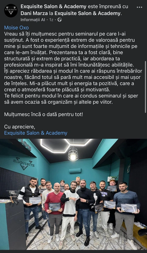 Recenzie reală de la cursantul 5