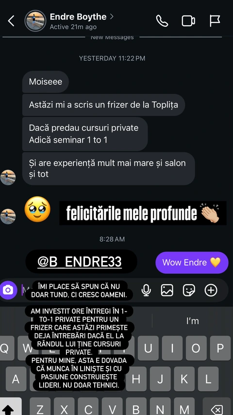 Recenzie reală de la cursantul 8