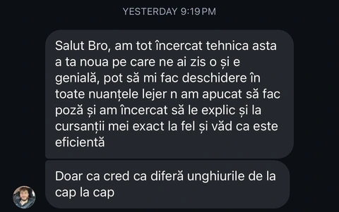 Recenzie reală de la cursantul 10