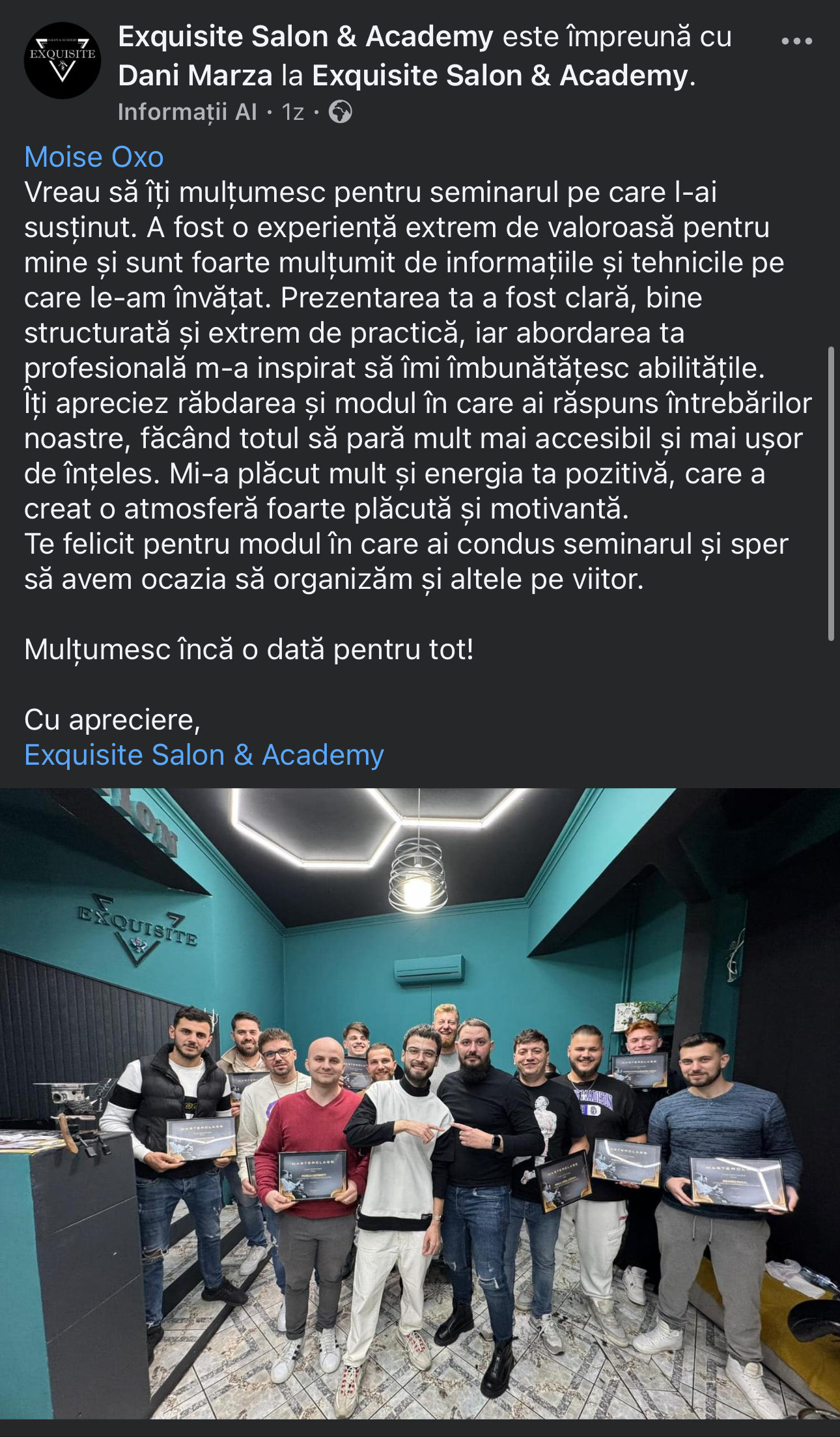 Recenzie reală de la cursantul 5