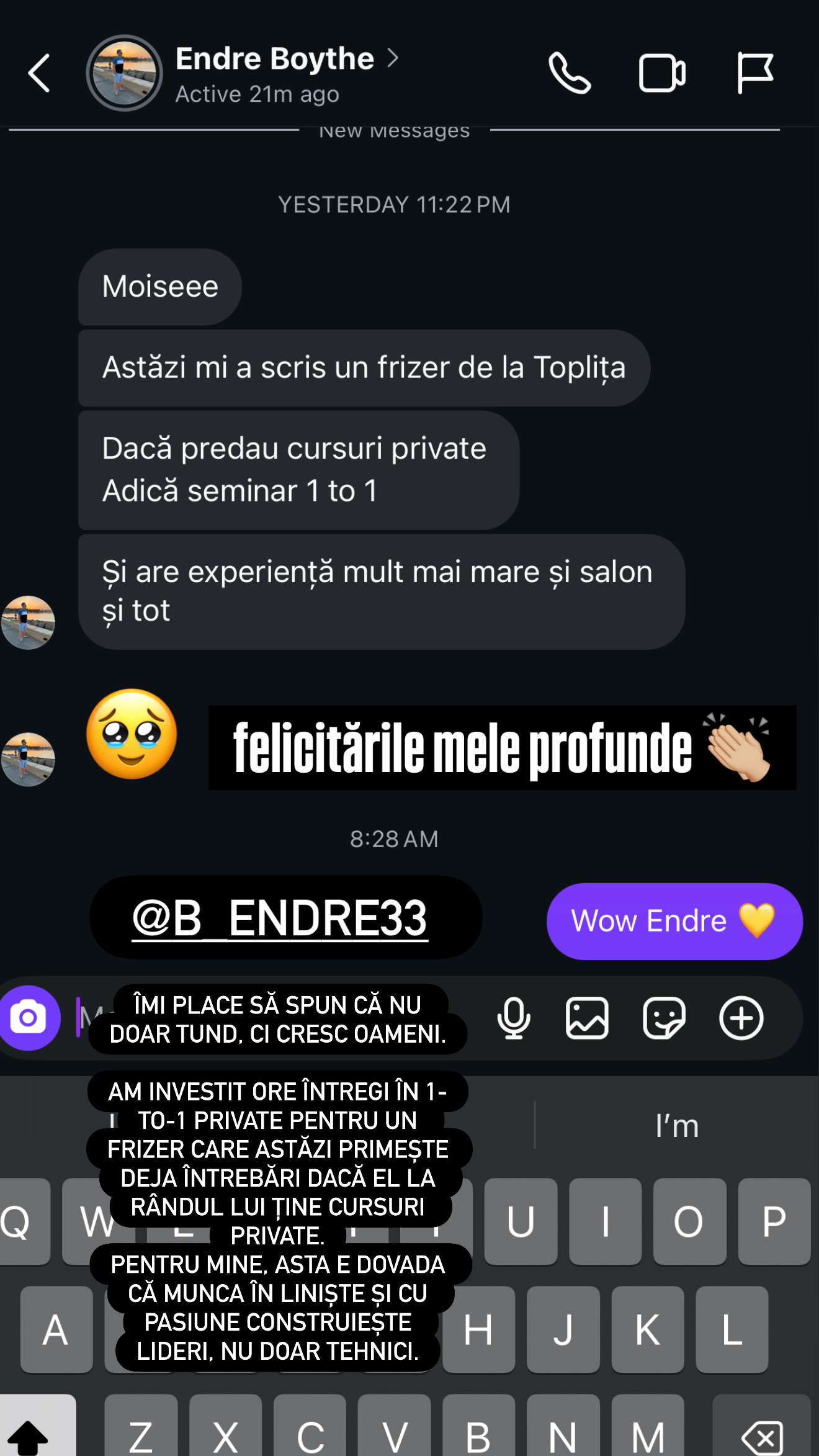 Recenzie reală de la cursantul 8