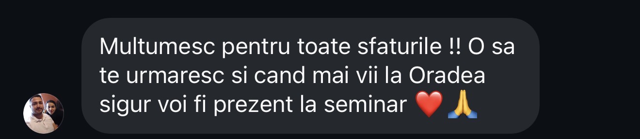 Recenzie reală de la cursantul 9